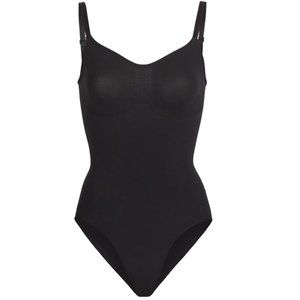 NWT SKIMS Bodysuit Brief With Snaps Black Onyx Shapewear XXS/XS